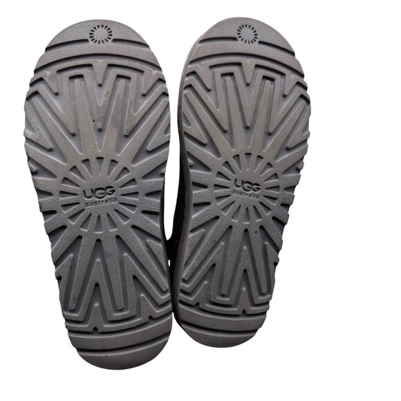 UGG Australia Camaya Gray Suede Knit Sequin Tall Boots Women's Size 7-1006711 - Picture 7 of 10